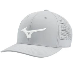Mizuno Tour Vent Snapback Hat -Pro Golf Shop 2024 mizuno tour vent snapback hat grey white front itempicture