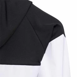Adidas 2022 Girls Anorak Jacket -Pro Golf Shop adidas 2022 girls anorak jacket black white detail itempicture
