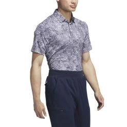 Adidas Aerial Jacquard Polo -Pro Golf Shop adidas 2023 aerial jacquard polo grey three side itempicture