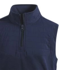 Adidas Boys Fleece Layering Vest -Pro Golf Shop adidas 2023 boys fleece layering vest collegiate navy detail3 itempicture