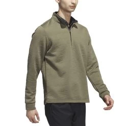 Adidas DWR 1/4 Zip Pullover -Pro Golf Shop adidas 2023 dwr quarter zip pullover olive strata walking itempicture