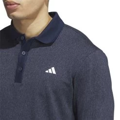 Adidas Essentials Long Sleeve Polo 15 Adidas Essentials Long Sleeve Polo -Pro Golf Shop adidas 2023 essentials long sleeve polo collegiate navy detail1 itempicture