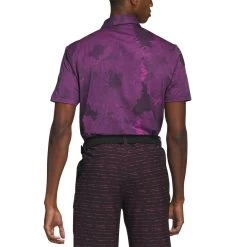 Adidas Flower Mesh Polo 15 Adidas Flower Mesh Polo -Pro Golf Shop adidas 2023 flower mesh polo black lucid fuchsia back itempicture