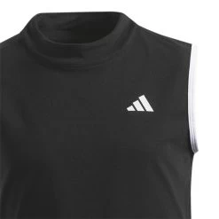 Adidas Girls Sleeveless Versatile Dress -Pro Golf Shop adidas 2023 girls sleeveless versatile dress black collar detail itempicture
