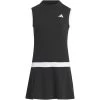 Adidas Girls Sleeveless Versatile Dress 2 Adidas Girls Sleeveless Versatile Dress -Pro Golf Shop adidas 2023 girls sleeveless versatile dress black front itempicture