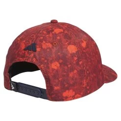 Adidas Tour 3-Stripes Print Hat -Pro Golf Shop adidas 2023 tour 3 stripes print hat preloved red back itempicture