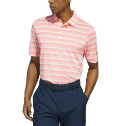 Adidas 2022 Two Color Stripe Polo -Pro Golf Shop adidas 2023 two color stripe polo coral fusion white itempicture