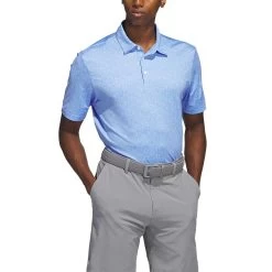 Adidas 2023 Ultimate365 Allover Print Polo -Pro Golf Shop adidas 2023 ultimate365 allover print polo blue fusion itempicture