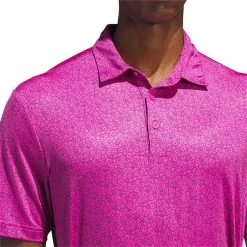 Adidas 2023 Ultimate365 Allover Print Polo -Pro Golf Shop adidas 2023 ultimate365 allover print polo lucid fuchsia detail1 itempicture