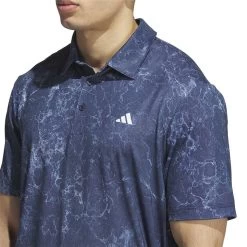 Adidas Ultimate365 Printed Polo 12 Adidas Ultimate365 Printed Polo -Pro Golf Shop adidas 2023 ultimate365 printed polo collegiate navy detail2 itempicture