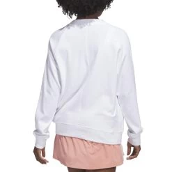 Adidas Women's Made With Nature Sweatshirt -Pro Golf Shop adidas 2023 womens made with nature sweatshirt white back itempicture