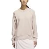 Adidas Women's Made With Nature Sweatshirt -Pro Golf Shop adidas 2023 womens made with nature sweatshirt wonder taupe front itempicture