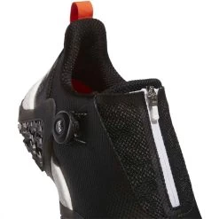Adidas Codechaos 22 BOA Golf Shoes Black/Dark Silver Metallic/Impact Orange -Pro Golf Shop adidas codechaos 22 boa golf shoes core black top detail itempicture