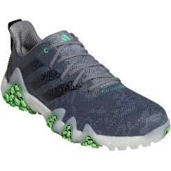 Adidas Codechaos 22 Golf Shoes Grey Three/Black/Beam Green -Pro Golf Shop adidas codechaos 22 boa golf shoes grey three black beam green front itempicture