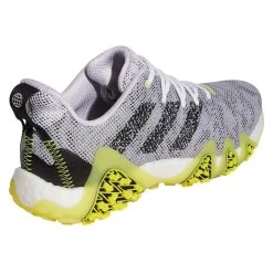 Adidas Codechaos 22 Golf Shoes White/Black/Beam Yellow -Pro Golf Shop adidas codechaos 22 golf shoes white black beam yellow back itempicture