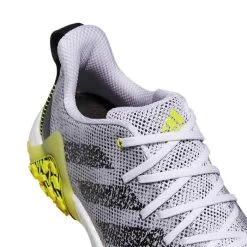 Adidas Codechaos 22 Golf Shoes White/Black/Beam Yellow -Pro Golf Shop adidas codechaos 22 golf shoes white black beam yellow top detail itempicture