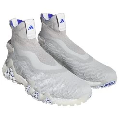 Adidas Codechaos Laceless Golf Shoes Grey Two/White/Lucid Blue -Pro Golf Shop adidas codechaos laceless golf shoes grey two cloud white lucid blue front itempicture