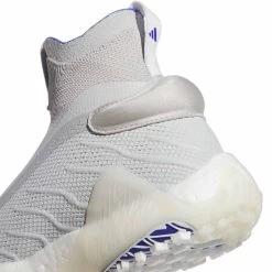 Adidas Codechaos Laceless Golf Shoes Grey Two/White/Lucid Blue -Pro Golf Shop adidas codechaos laceless golf shoes grey two cloud white lucid blue heel detail itempicture