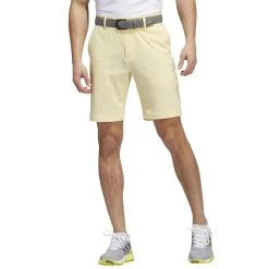 Adidas Crosshatch 9-Inch Shorts -Pro Golf Shop adidas crosshatch 9 inch shorts almost yellow model front itempicture