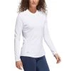 Adidas FW22 Women's Long Sleeve Crew Shirt -Pro Golf Shop adidas fw22 womens long sleeve crew shirt white itempicture