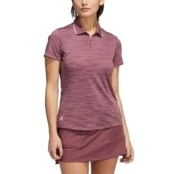 Adidas Women's Novelty Polo -Pro Golf Shop adidas fw22 womens novelty polo quiet crimson itempicture