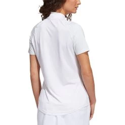 Adidas FW22 Women's Ultimate365 Printed Polo -Pro Golf Shop adidas fw22 womens ultimate365 printed polo white back itempicture