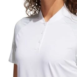 Adidas FW22 Women's Ultimate365 Printed Polo -Pro Golf Shop adidas fw22 womens ultimate365 printed polo white detail itempicture