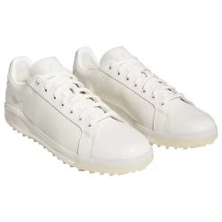 Adidas Go-To Spikeless 1 Golf Shoes Chalk White -Pro Golf Shop adidas go to spikeless 1 golf shoes chalk white front itempicture