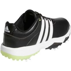 Adidas Juniors Tour360 Infinity Golf Shoes Black/White/Pulse Lime -Pro Golf Shop adidas juniors tour360 infinity golf shoes black white pulse lime gv9666 heel itempicture