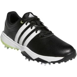 Adidas Juniors Tour360 Infinity Golf Shoes Black/White/Pulse Lime -Pro Golf Shop adidas juniors tour360 infinity golf shoes black white pulse lime gv9666 toe itempicture