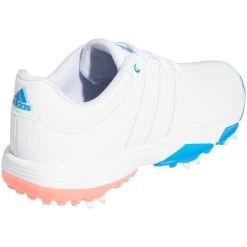 Adidas Juniors Tour360 Infinity Golf Shoes White/Iron/Blue Rush -Pro Golf Shop adidas juniors tour360 infinity golf shoes white iron blue rush gv9665 heel itempicture