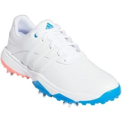 Adidas Juniors Tour360 Infinity Golf Shoes White/Iron/Blue Rush -Pro Golf Shop adidas juniors tour360 infinity golf shoes white iron blue rush gv9665 toe itempicture