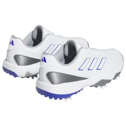 Adidas Juniors ZG23 Golf Shoes White/Lucid Blue -Pro Golf Shop adidas juniors zg23 golf shoes white lucid blue back itempicture