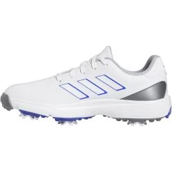 Adidas Juniors ZG23 Golf Shoes White/Lucid Blue -Pro Golf Shop adidas juniors zg23 golf shoes white lucid blue spine itempicture