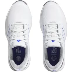 Adidas Juniors ZG23 Golf Shoes White/Lucid Blue -Pro Golf Shop adidas juniors zg23 golf shoes white lucid blue top itempicture