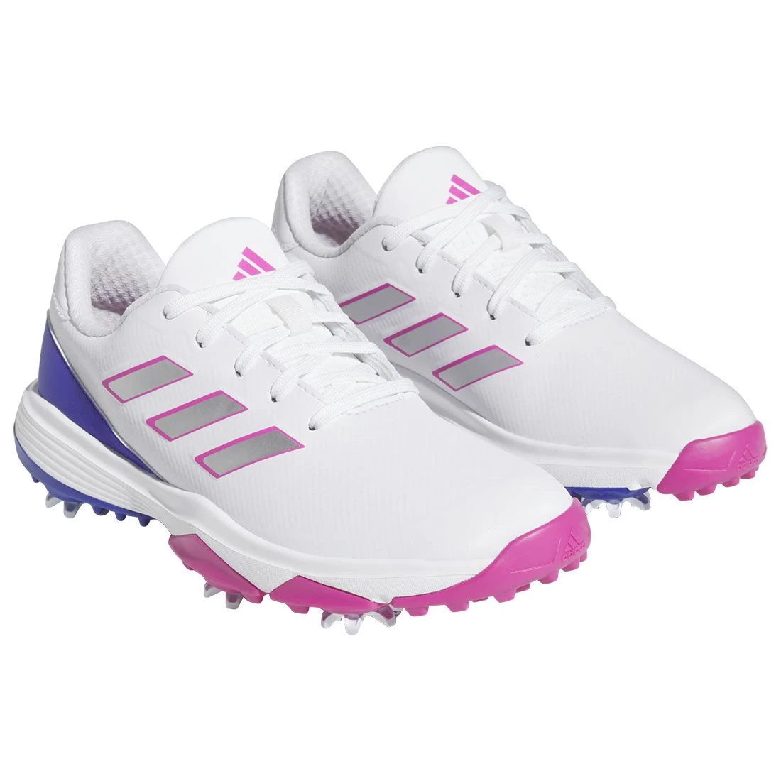 Adidas Juniors ZG23 Golf Shoes White/Lucid Fuchsia 6 Adidas Juniors ZG23 Golf Shoes White/Lucid Fuchsia - Image 4