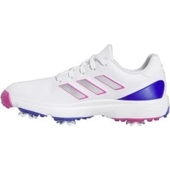 Adidas Juniors ZG23 Golf Shoes White/Lucid Fuchsia 12 Adidas Juniors ZG23 Golf Shoes White/Lucid Fuchsia -Pro Golf Shop adidas juniors zg23 golf shoes white lucid fuchsia spine itempicture