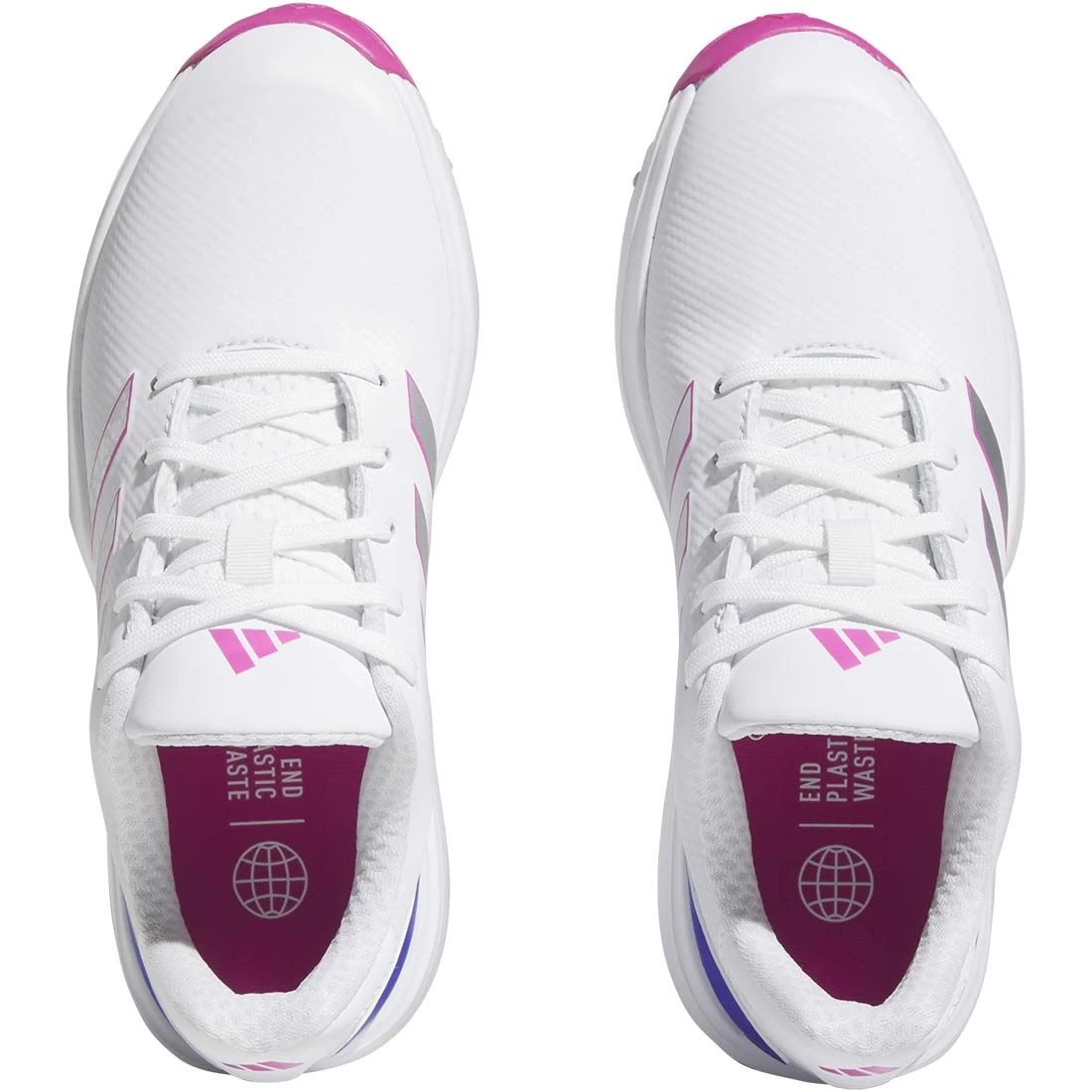 Adidas Juniors ZG23 Golf Shoes White/Lucid Fuchsia 8 Adidas Juniors ZG23 Golf Shoes White/Lucid Fuchsia - Image 6