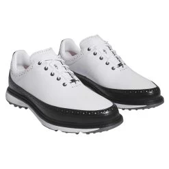 Adidas MC80 Golf Shoes White/Black/Red -Pro Golf Shop adidas mc80 golf shoes white black red front itempicture