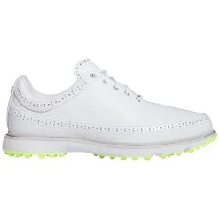 Adidas MC80 Golf Shoes White/Matte Silver/Lucid Lemon