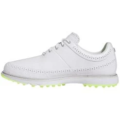Adidas MC80 Golf Shoes White/Matte Silver/Lucid Lemon -Pro Golf Shop adidas mc80 golf shoes white matte silver lucid lemon side itempicture