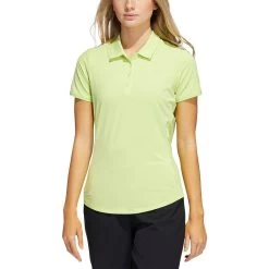 Adidas 2021 Women's Ultimate365 Solid Polo -Pro Golf Shop adidas s21 womens ultimate365 solid short sleeve polo pulse lime itempicture