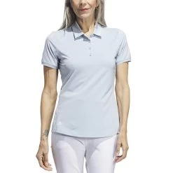 Adidas 2021 Women's Ultimate365 Solid Polo -Pro Golf Shop adidas s21 womens ultimate365 solid short sleeve polo wonder blue model itempicture