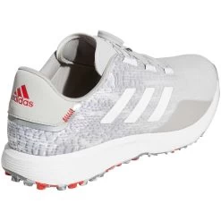 Adidas S2G Spikeless BOA Golf Shoes Grey Two/White/Grey Three -Pro Golf Shop adidas s2g spikeless golf shoes grey two white grey three gv9786 back itempicture