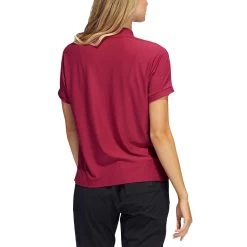 Adidas Women's Go-To Polo -Pro Golf Shop adidas ss22 womens go to polo legacy burgundy back itempicture
