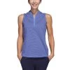 Adidas Women's Two Color Ottoman Sleeveless Polo -Pro Golf Shop adidas ss23 w two color ottoman sleeveless polo blue fusion itempicture