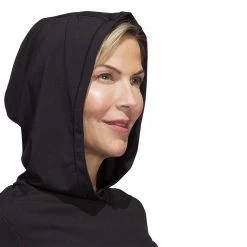 Adidas Women's Performance Hoodie -Pro Golf Shop adidas ss23 womens performance hoodie black detail1 itempicture