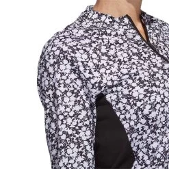 Adidas Women's Ultimate365 Print Pullover -Pro Golf Shop adidas ss23 womens ultimate365 print pullover black white detail itempicture