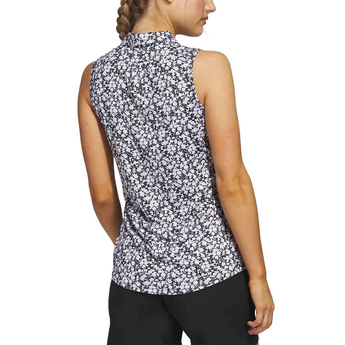 Adidas Women's Ultimate365 Printed Sleeveless Polo 7 Adidas Women's Ultimate365 Printed Sleeveless Polo - Image 5