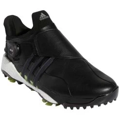 Adidas Tour360 Infinity BOA Golf Shoes Black/Pulse Lime -Pro Golf Shop adidas tour360 infinity golf shoes black pulse lime gy5338 front itempicture